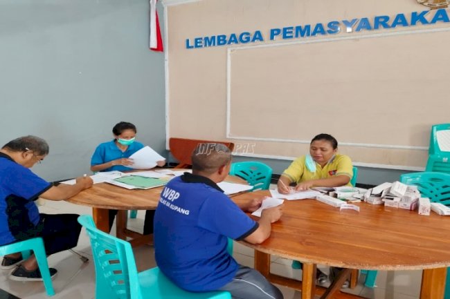Tingkatan Kesehatan Warga Binaan, Lapas Kupang Berikan Pelayanan Posyandu Lansia dan Prolanis
