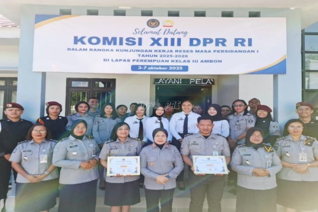 Dua Petugas Lapas Perempuan Ambon Ambon Terima Penghargaan
