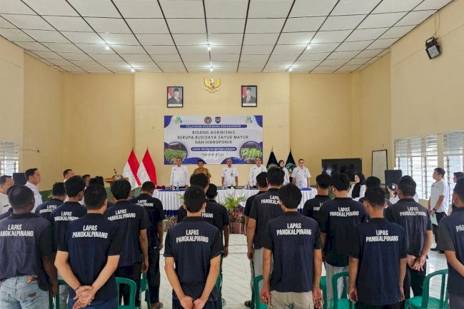 Lapas Pangkalpinang Buka Pelatihan Agribisnis dan Hidroponik bagi Warga Binaan