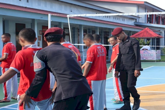 Penggeledahan di LPKA Ambon Lingkungan Pembinaan yang Aman dan Bersih