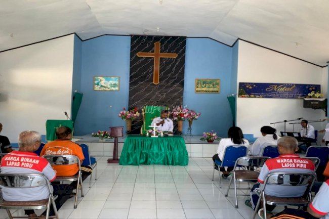 Lapas Piru dan Kemenag Kab. SBB Perkuat Iman dan Spiritual Warga Binaan