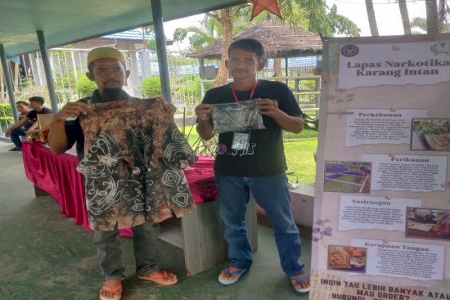 Warga Binaan Lapas Narkotika Karang Intan Pamer Karya dalam Pameran Produk Kreatif