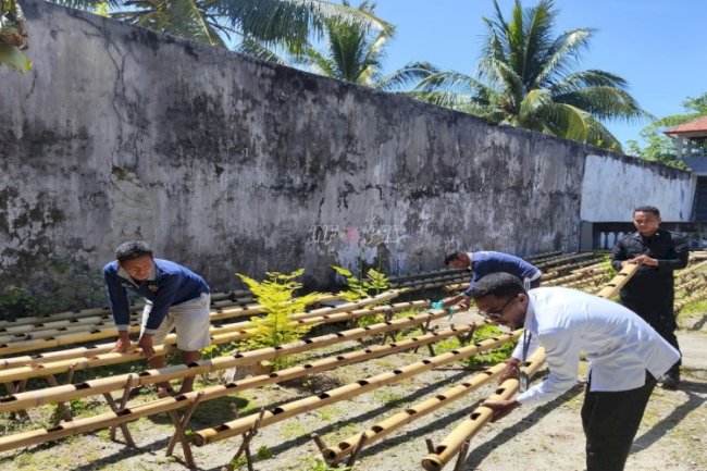 Lapas Geser Perluas Area Budidaya Sayuran Hijau melalui Penambahan Instalasi Bambu Modifikasi dengan Metode Hidroponik