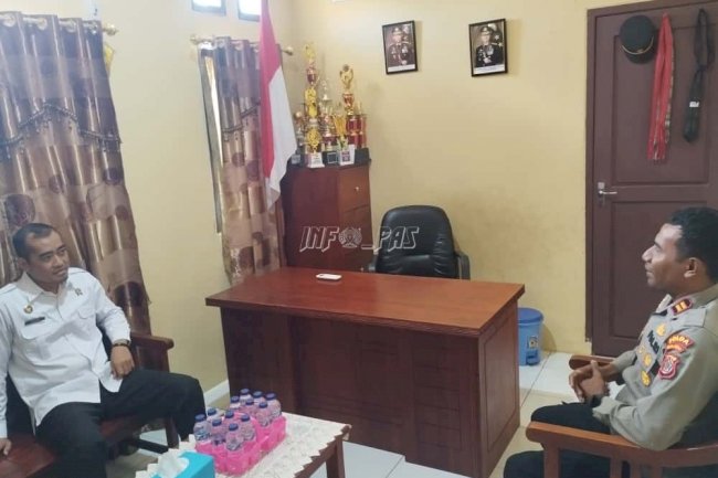 Perkuat Koordinasi Pengamanan, Lapas Wonreli Kunjungi Polsek Kisar