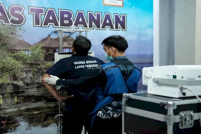 Lewat Skrining TBC, Lapas Tabanan Wujudkan Lingkungan Pemasyarakatan Sehat