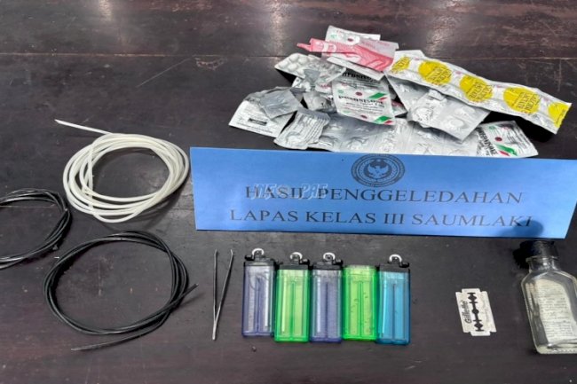 Wujudkan Lingkungan Bebas Halinar, Lapas Saumlaki Intensifkan Penggeledahan