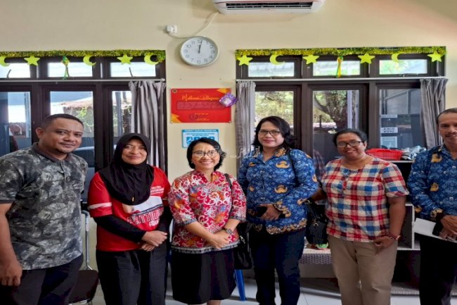 Lapas Perempuan Ambon – Dinas Perpustakaan dan Kearsipan Prov. Maluku Bahas Program Pinjam Pakai Buku Perpustakaan 