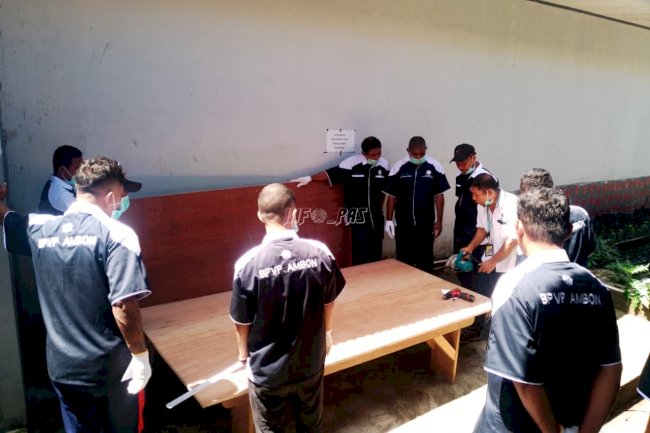 Dotong Kemandirian, Rutan Ambon dan BLK BPVP Latih Warga Binaan Buat Kabinet