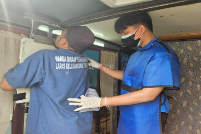 Eliminasi TBC, Seluruh Warga Binaan Lapas Kuala Tungkal Jalani Rontgen Dada