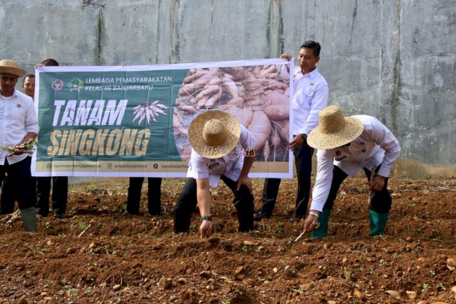 Kanwil Ditjenpas Kalsel Perkuat Pembinaan Pertanian di Lapas Banjarbaru