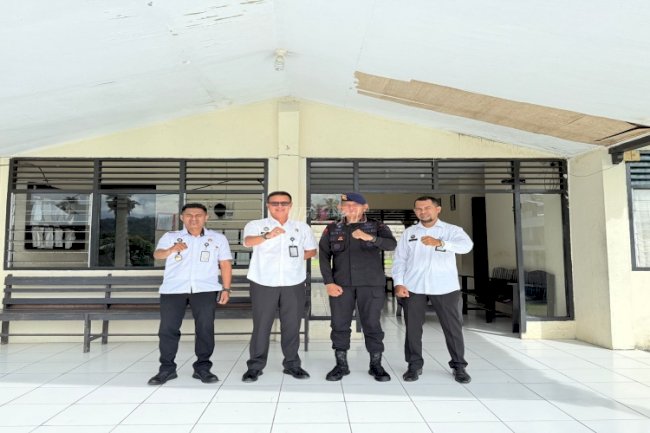 Kalapas Ambon Kunjungi Kompi 1A Batalyon 5154 Sat. Brimob Polda Maluku dan Koramil 1504-01/Baguala