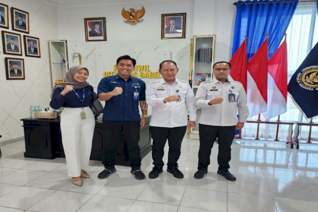 Perkuat Sinergi, Kakanwil Ditjenpas Kep. Babel Terima Audiensi Branch Manager Garuda Indonesia Pangkalpinang