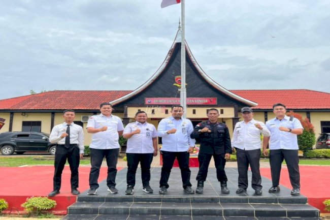 Kalapas Dharmasraya Sambangi Satbrimob Batalyon C Pelopor Polda Sumbar dan Polres Dharmasrfaya