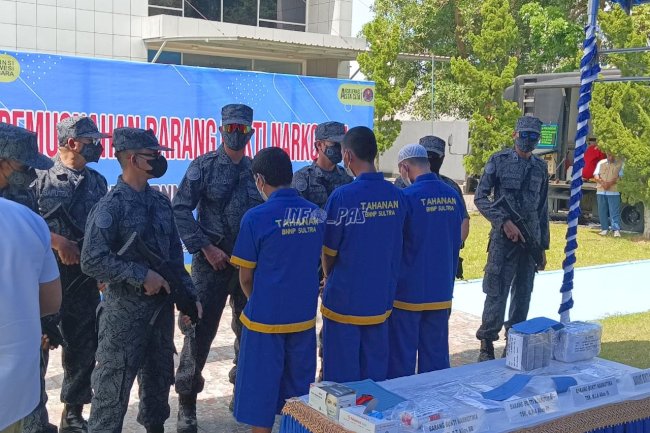 Perkuat Sinergi, Kanwil Ditjenpas Sultra Hadiri Pemusnahan 4,6 Kg Narkotika di BNNP