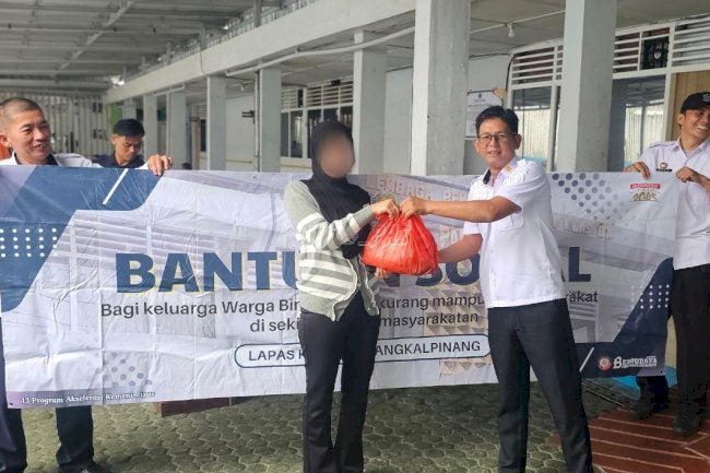 Lapas Pangkalpinang Tunjukkan Kepedulian Lewat Aksi Baksos bagi Keluarga Warga Binaan