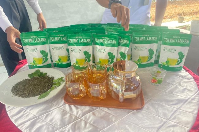 Lapas Narkotika Karang Intan Luncurkan Teh Mint 'Laskarin', Bukti Pembinaan Inovatif