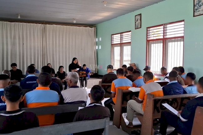  Pembinaan Rohani Sentuh Warga Binaan Kristen di Rutan Bajawa, Ambil Kisah Rasul di Penjara