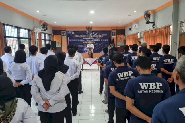 Rutan Kebumen Deklarasikan Komitmen Bersama Bersih dari Narkoba