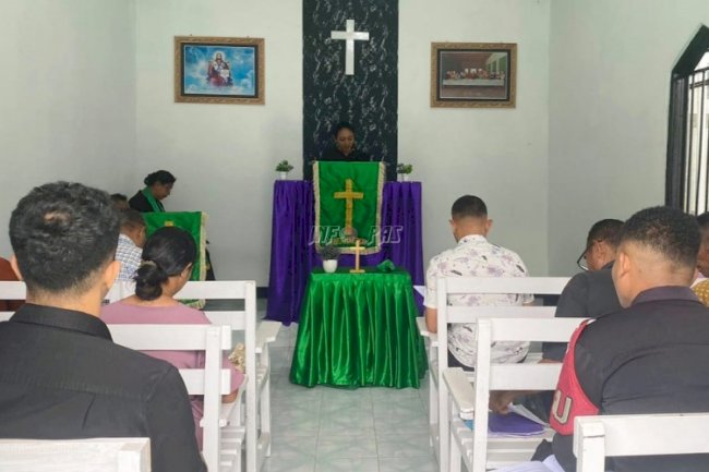 Warga Binaan Lapas Wahai Tingkatkan Iman dan Rasa Syukur lewat Ibadah Minggu