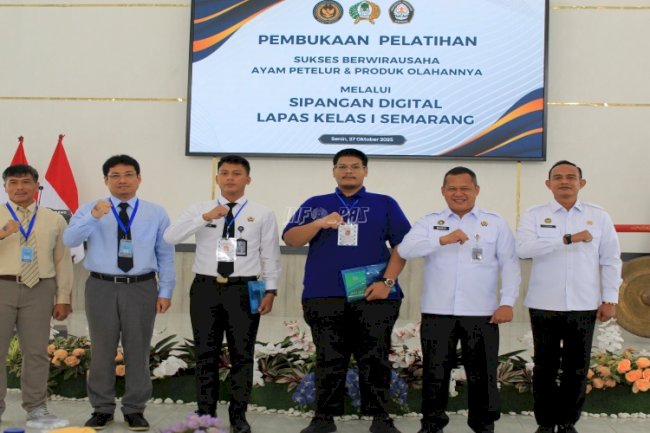 Kakanwil Ditjenpas Jateng Resmikan Pelatihan Kemandirian melalui ‘Si Pangan Digital’ Lapas Semarang