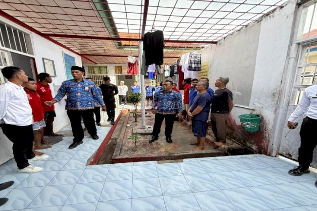 Pastikan Blok Steril Halinar, Lapas Namlea Gelar Inspeksi Mendadak