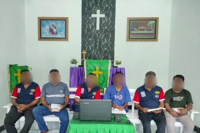 Spiritual Tanpa Batas, Warga Binaan Lapas Wahai Ikuti Ibadah Online