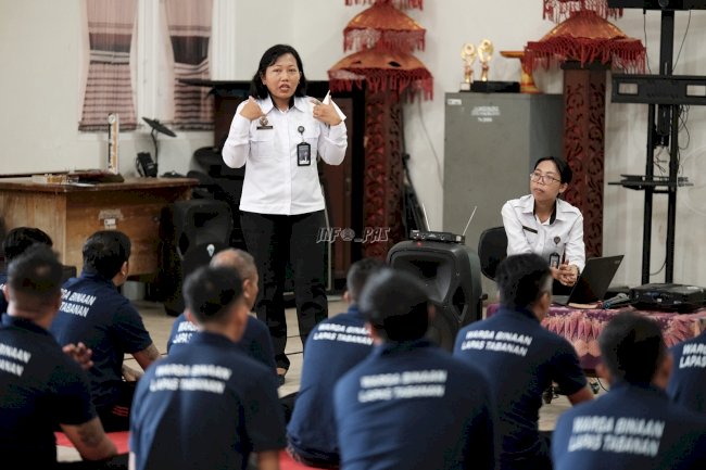 Akselerasi Layanan Kesehatan, Lapas Tabanan Latih 15 Warga Binaan Jadi Kader