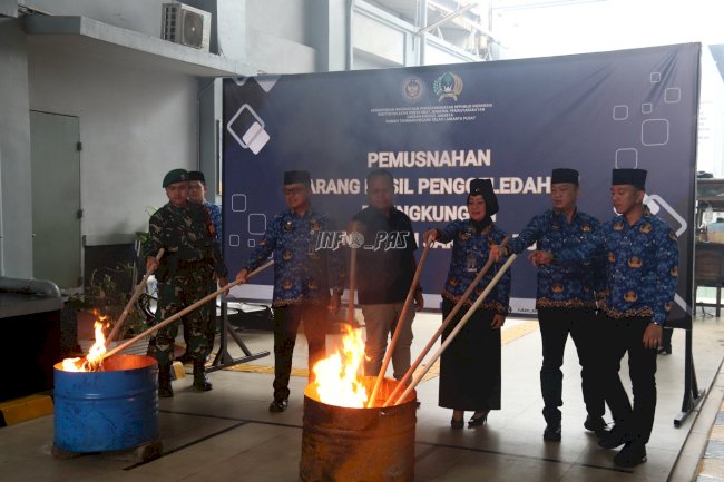 Rutan Jakarta Pusat Musnahkan Barang Hasil Penggeledahan, Tegaskan Komitmen Transparansi