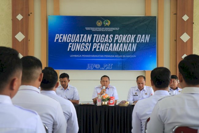 Kalapas Pemuda Madiun Tegaskan Integritas dan Kekompakan Petugas Pengamanan