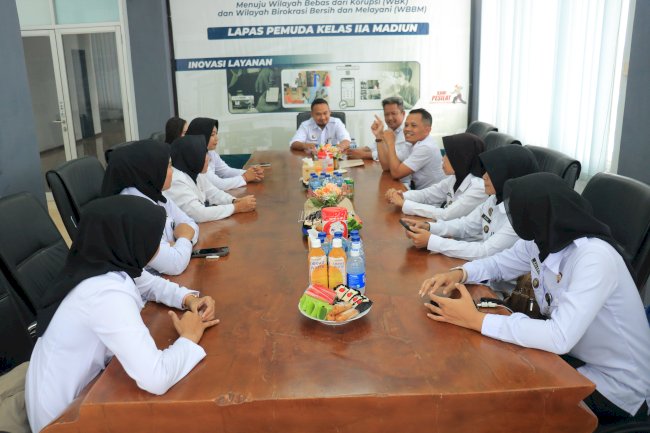 Lapas Pemuda Madiun Tingkatkan Pelayanan Publik lewat Sharing Session dengan Lapas Perempuan Malang