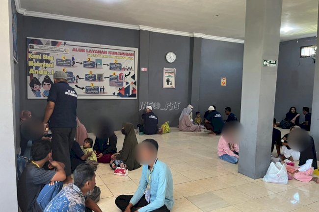 Lapas Dharmasraya Layani Kunjungan Keluarga dengan Humanis dan Tertib