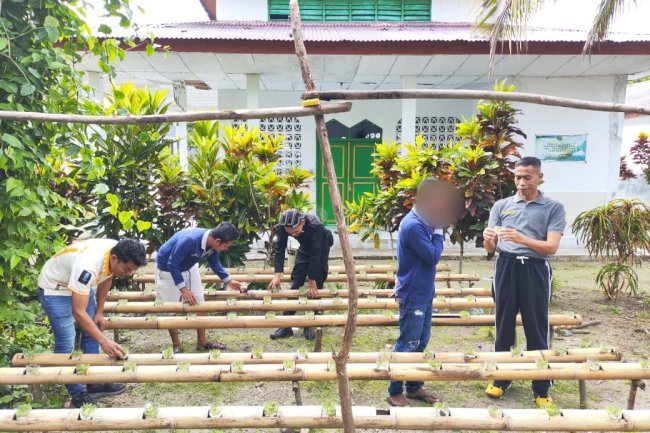 Lapas Geser Kembangkan Kangkung Hidroponik, Dorong Kemandirian dan Ketahanan Pangan