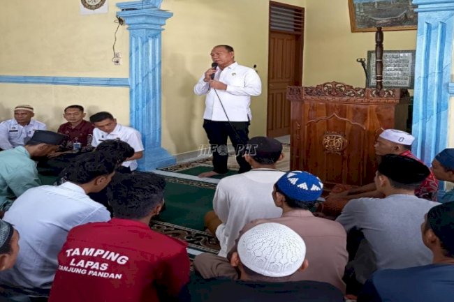  Cek Layanan Kesehatan dan Pembinaan, Kakanwil Ditjenpas Babel Sambangi Lapas Tanjungpandan