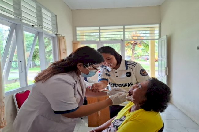 Lapas Perempuan Ambon Gelar Layanan Kesehatan Gigi dan Mulut di Panti Werda Ina Kaka Ambon