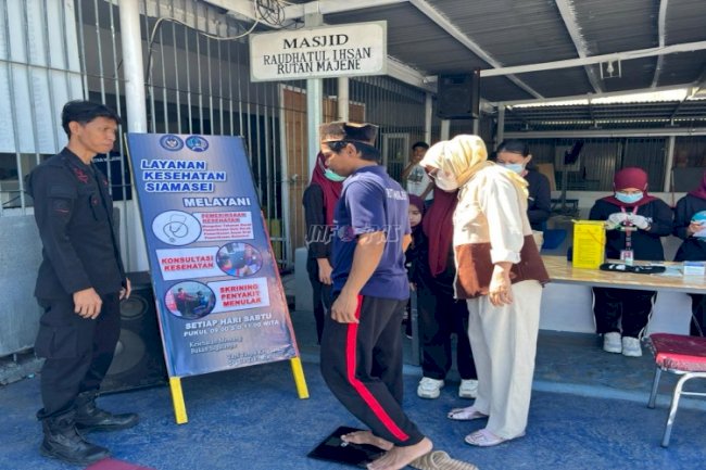 Lewat SIAMASEI, Rutan Majene Jemput Bola Cek Kesehatan Warga Binaan