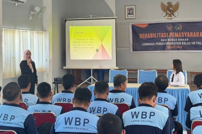 Lapas Tolitoli Lanjutkan Rehabilitasi Pemasyarakatan, Berikan Materi Afirmasi Positif Warga Binaan