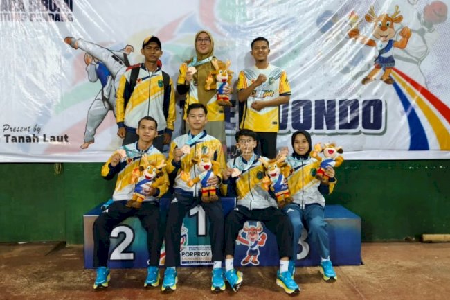 Berperan Sebagai Pelatih, PK Bapas Amuntai Antarkan Atlet Taekwondo HSU Juara Porprov XII Kalimantan Selatan