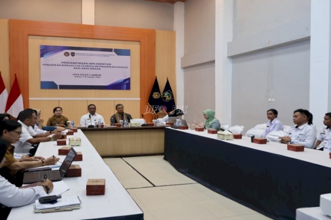 LPKA Ambon Sambut Kunjungan Tim Direktorat Binapi Anbin, Bahas Penyusunan Kurikulum Pembinaan Anak