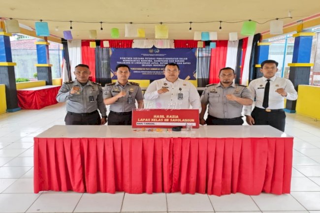 Razia di Lapas Sarolangun Sasar Setiap Sudut Kamar Hunian