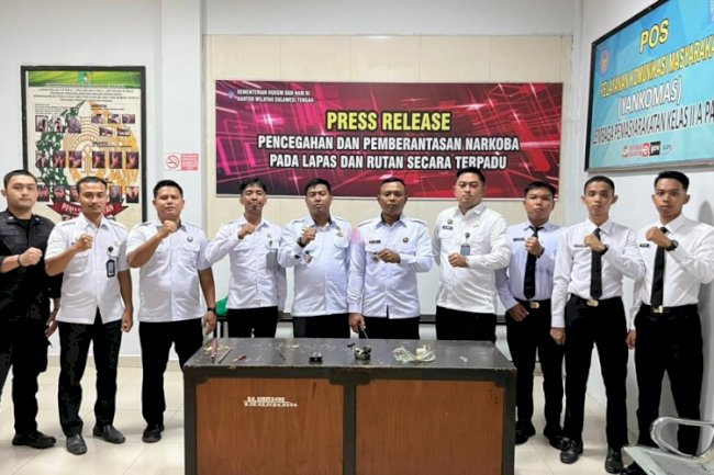 Lapas Palu Gelar Penggeledahan dan Penguatan Fisik Warga Binaan
