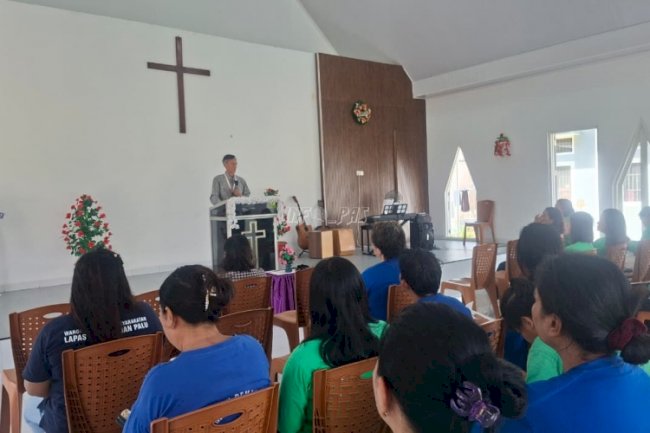 Lapas Perempuan Palu Gandeng Sahabat Kota Sejati Gelar Pembinaan Kerohanian Warga Binaan