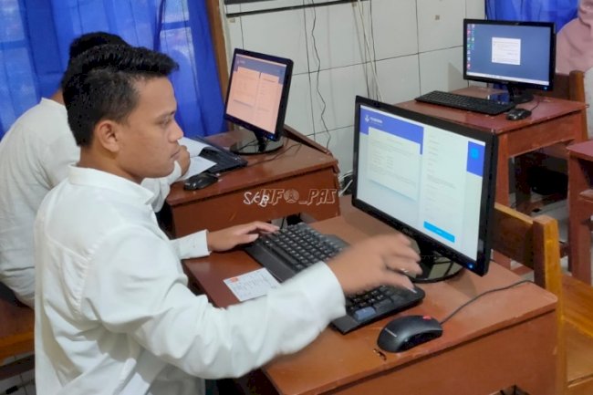 Tiga Warga Binaan Rutan Kebumen Jalani Ujian Paket C di SKB Kebumen