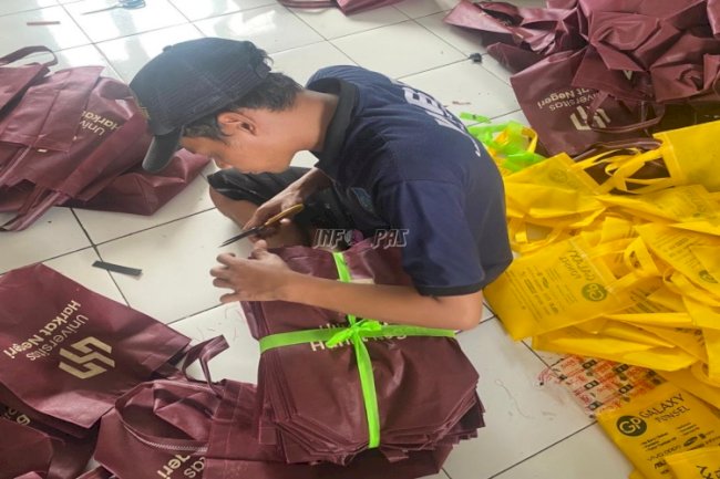 Lapas Brebes Kirim 1.000 Goodie Bag Pesanan Universitas Harkat Negeri Tegal