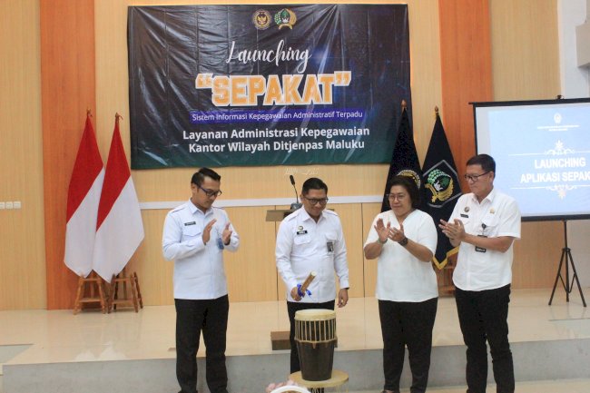 Dorong Digitalisasi Layanan, Kanwil Ditjenpas Maluku Luncurkan Aplikasi 'Sepakat'