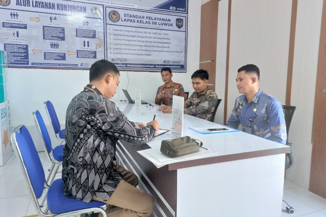 Cegah Maladministrasi, Lapas Luwuk Terima Kunjungan Tim Ombudsman Perwakilan Sulteng