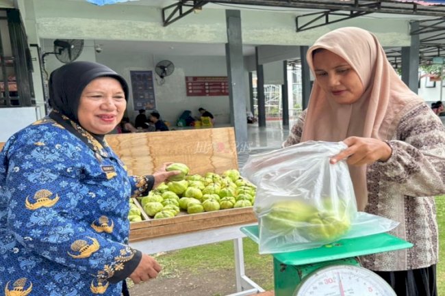 Hasil Panen Jambu Kristal Lapas Palu Jadi Primadona di Hari Kunjungan Warga Binaan