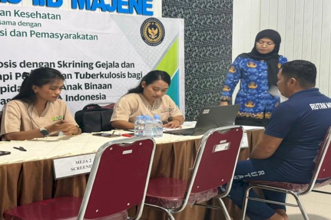 Rutan Majene dan Kemenkes Gelar Pemeriksaan Rontgen TBC bagi Warga Binaan