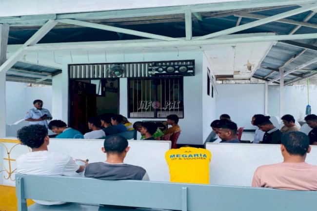 Tingkatkan Spiritualitas Warga Binaan, Lapas Tual Konsisten Laksanakan Pembinaan Rohani