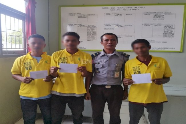 Warga Binaan Sejahtera, Lapas Namlea Bagikan Premi Hasil Pertanian