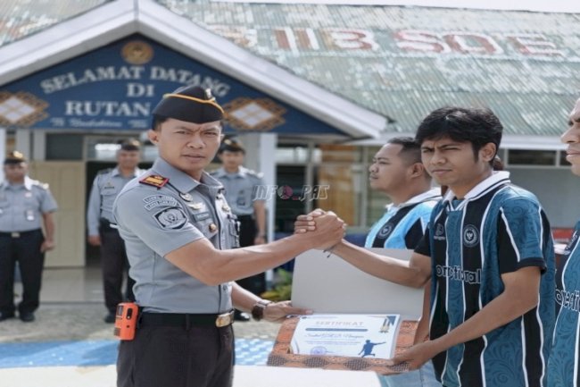 Karutan SoE Apresiasi Prestasi Tim Futsal pada Turnamen Kapolres TTS Cup 2025